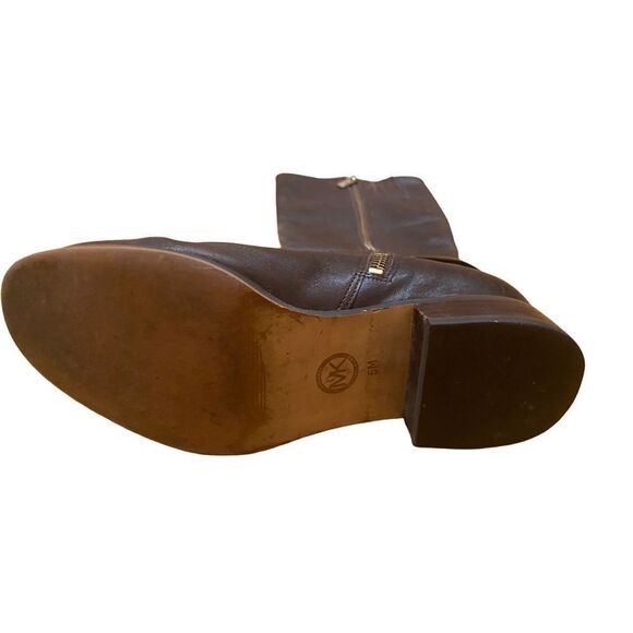 Michael Kors Brown Leather Charm Riding Boots size 5 - Picture 4 of 8